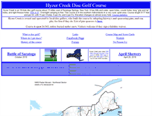 Tablet Screenshot of hyzercreek.com